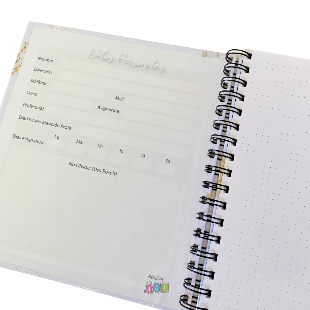Cuaderno Bullet Journal Marta