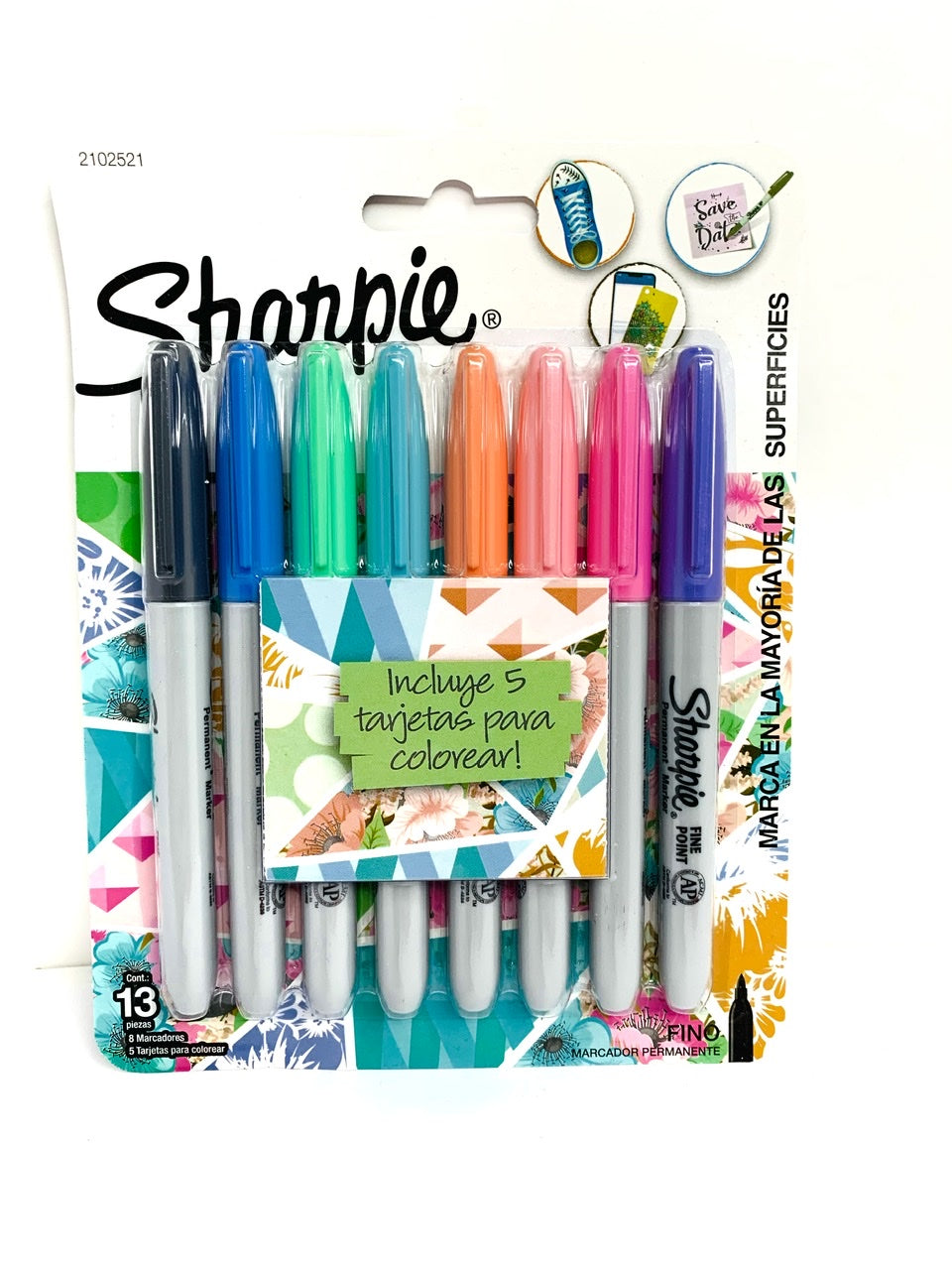 Marcadores Sharpie Tropical 8 colores