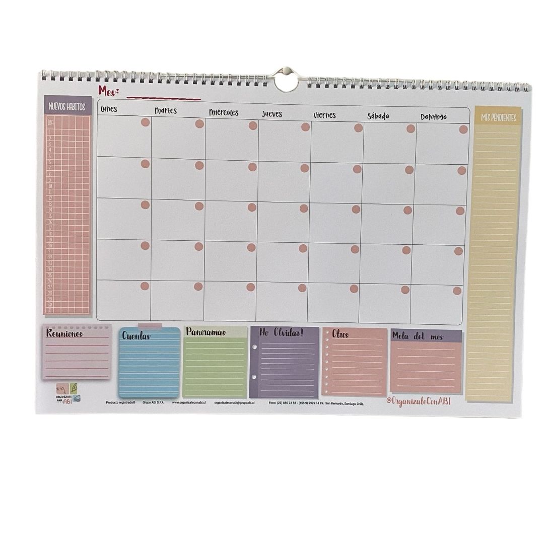 Planificador XL Libre de fechas diseño Armonía