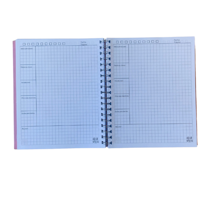 Cuaderno Inteligente Anillado Flexible Estrellas Rosa