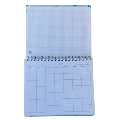 Cuaderno Inteligente Anillado Flexible Acuarela Celeste