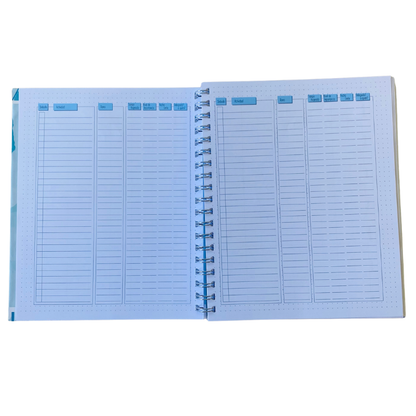 Cuaderno Inteligente Anillado Flexible Acuarela Celeste