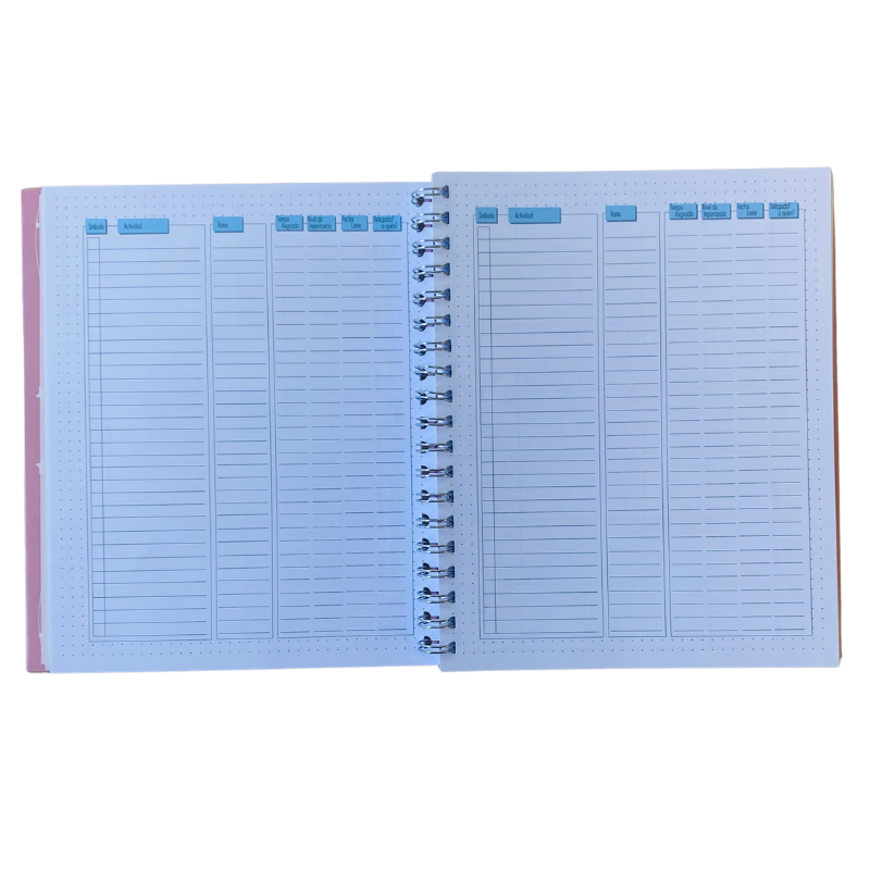 Cuaderno Inteligente Anillado Flexible Estrellas Rosa