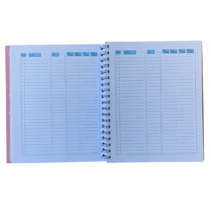 Cuaderno Inteligente Anillado Flexible Estrellas Rosa