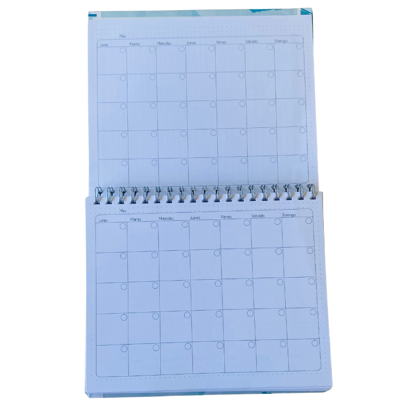 Cuaderno Inteligente Anillado Flexible Acuarela Celeste