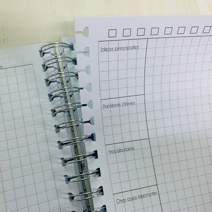Cuaderno Inteligente Anillado Flexible Plomo Espacial