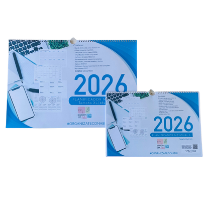 Planificador Mensual Diseño Ejecutivo 2026