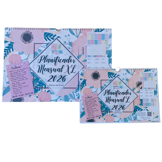Planificador Mensual Diseño Flores Silvestre 2026