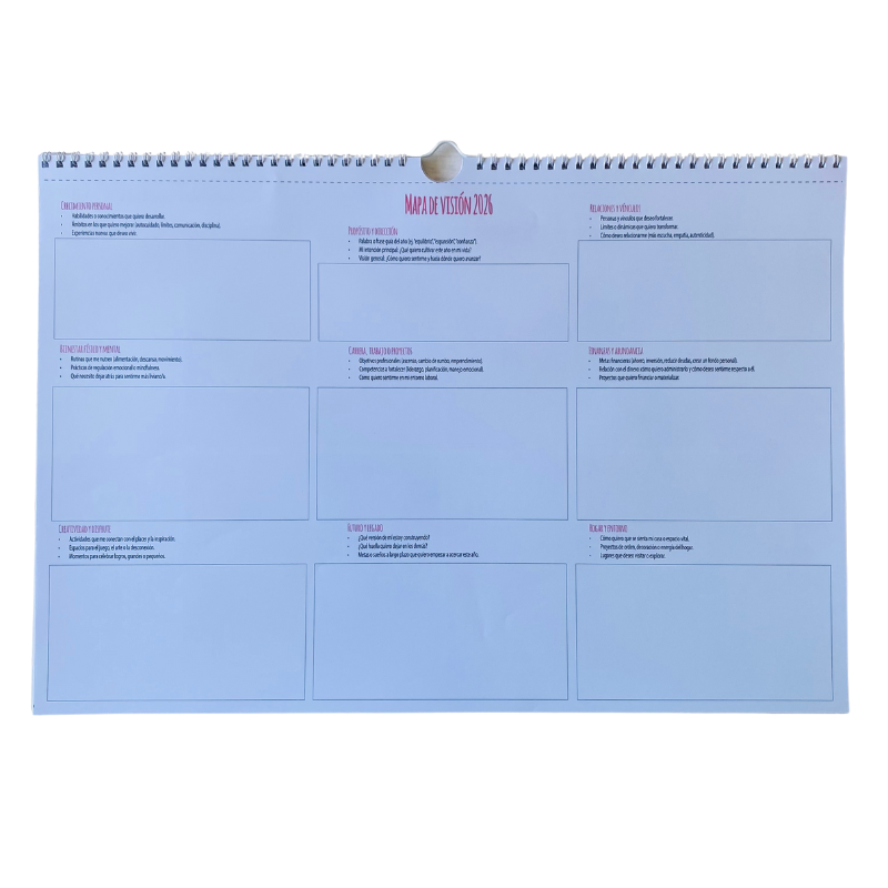 Planificador Mensual Diseño Flores Silvestre 2026