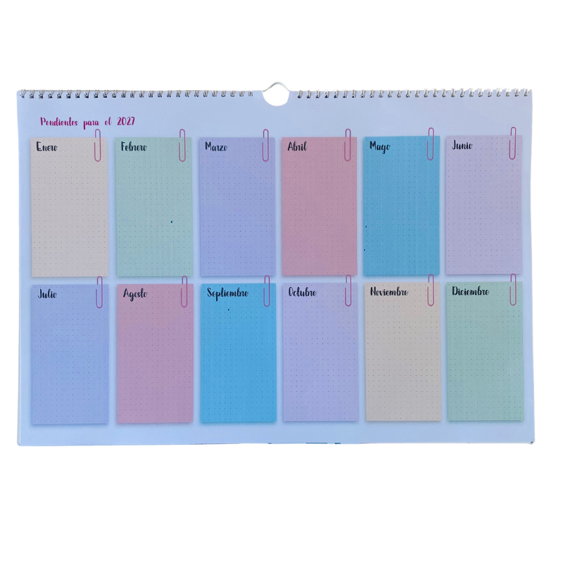 Planificador Mensual Diseño Flores Silvestre 2026