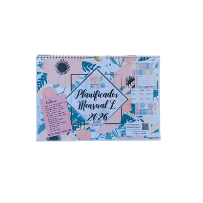 Planificador Mensual Diseño Flores Silvestre 2026