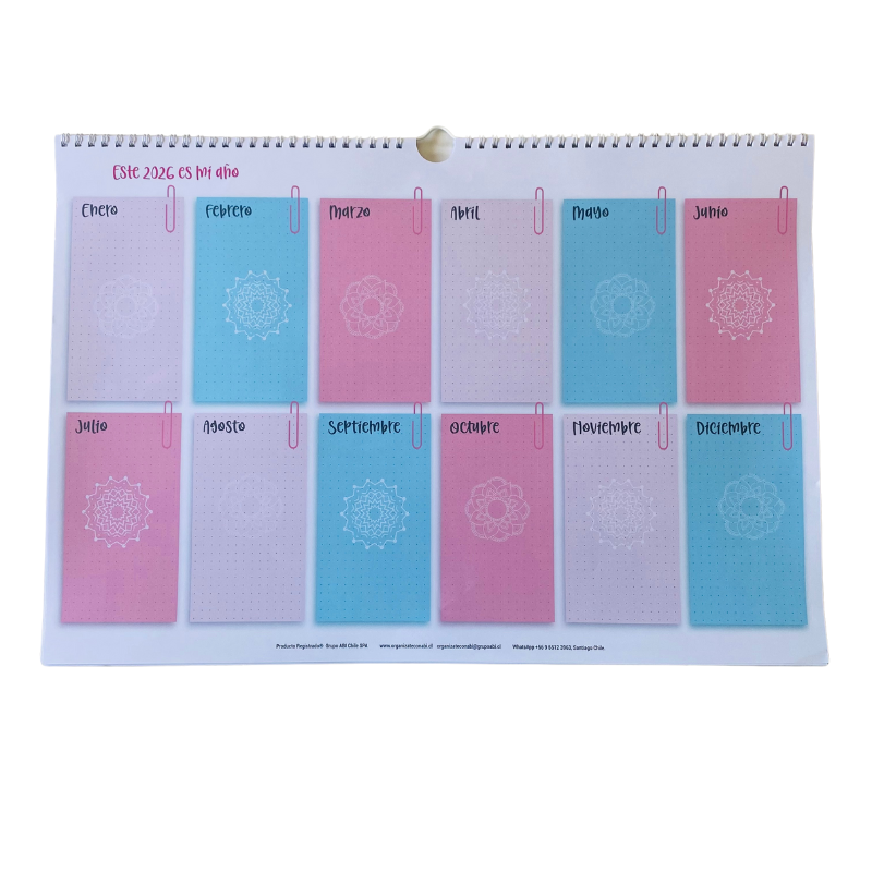 Planificador Mensual Diseño Mandalas 2026