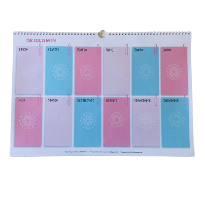 Planificador Mensual Diseño Mandalas 2026