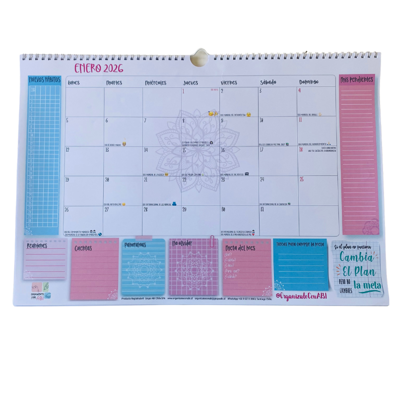 Planificador Mensual Diseño Mandalas 2026