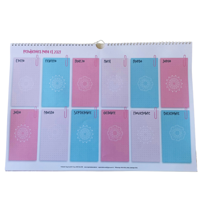 Planificador Mensual Diseño Mandalas 2026