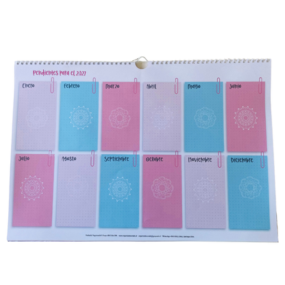 Planificador Mensual Diseño Mandalas 2026