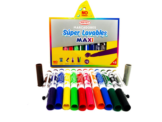 Marcadores Lavables Artel 12 colores
