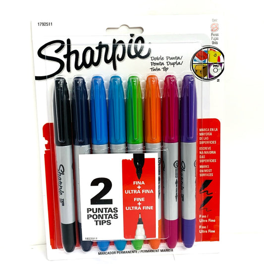 Marcadores Sharpie doble punta 8 colores