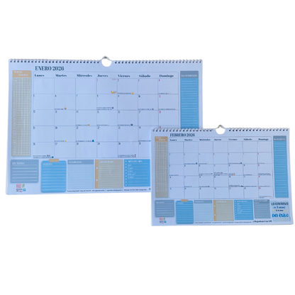 Planificador Mensual Diseño Masculino 2026